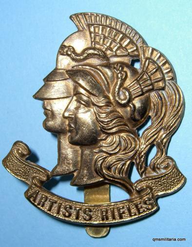  28th Battalion The London Regiment - The Artist Rifles Brass Cap Badge