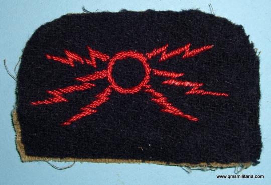 British Army Telecommunication Mechanic Embroidered Cloth Proficiency Arm Badge