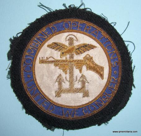 Combined Operations Embroidered Cloth Blazer Badge 