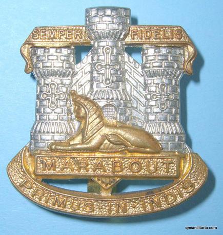 The Devonshire & Dorset Regiment Bi-metal Cap Badge