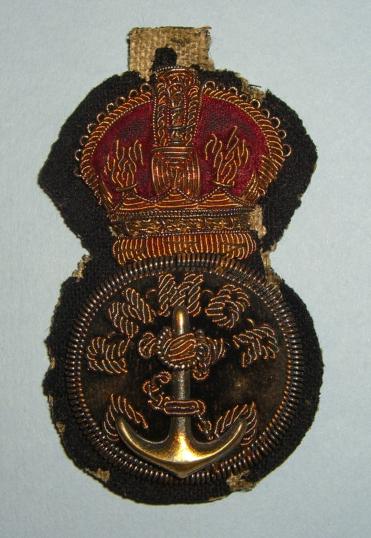 Rare WW1 Royal Naval Motor Boat Reserve RNMBR Full Dress Cap Badge