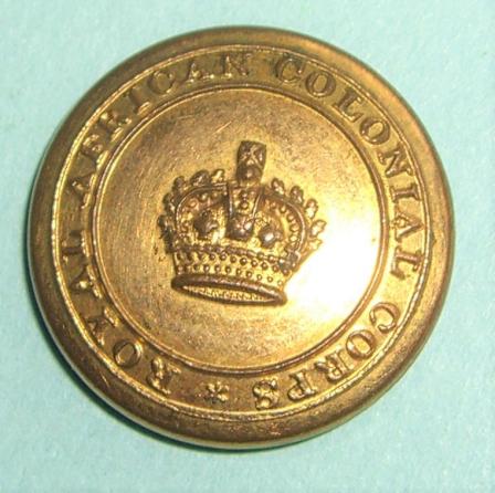 Scarce Georgian Button Royal African Colonial Corps Officer 's Gilt Button, 1804 - 1821