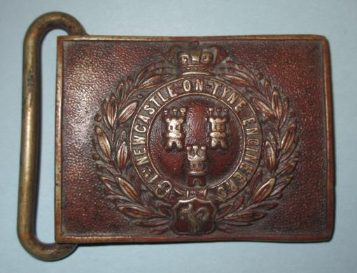 1st Newcastle - on - Tyne Volunteer Engineer Officers Bronze Waist Belt Clasp (WBC)