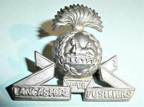 1st ( Bury ) Volunteer Battalion Lancashire Fusiliers White Metal Cap Badge