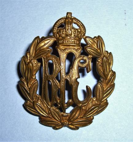 WW1 Royal Flying Corps ( RFC ) Original Brass Other Ranks Cap Badge