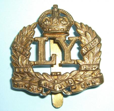 Leicestershire Yeomanry Cavalry ( LYC ) ( Prince Albert 's Own ) Brass Cap Badge, 1910 - 1915 only