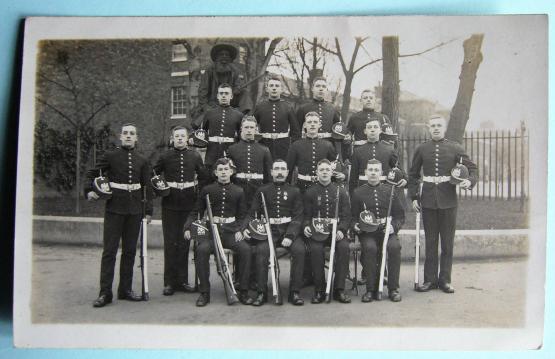 Pre WW1 Group Photograph of Royal Engineers with 1878 Pattern Spiked Hemets, c1910 Chatham