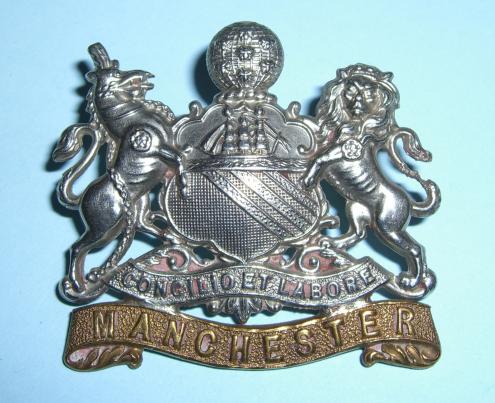 Victorian / Edwardian Issue  Manchester Regiment Bi-metal Cap Badge