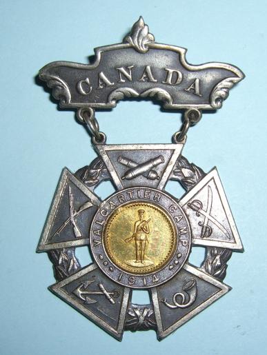 WW1 Canadian VALCARTIER Camp 1914 Mobilization Medallion