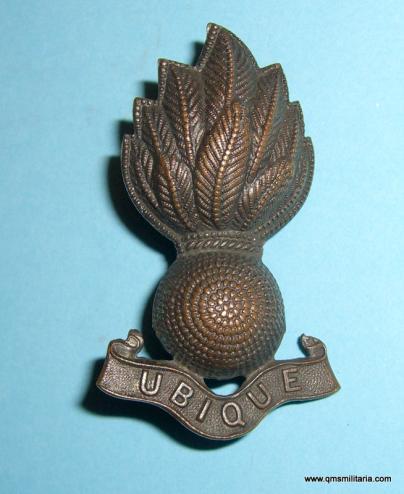 Royal Engineers Officer's OSD Collar / Side Cap Badge - 10 flames