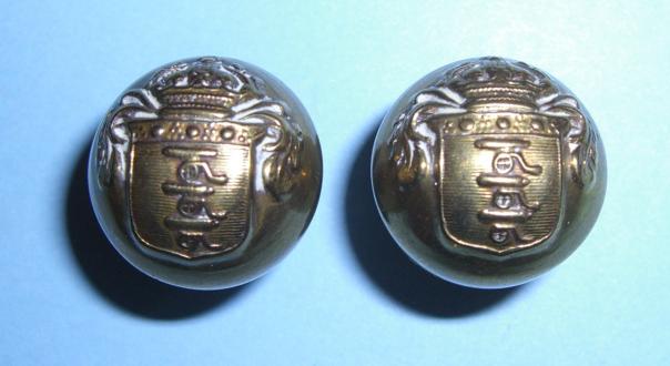 A pair of Ball domed buttons to the Honourable Artillery Company ( HAC )