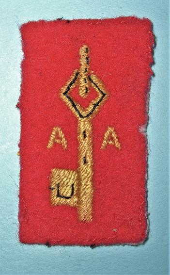 Royal Artillery Anti - Aircraft Units Gibraltar - Embroidered Cloth Formation Sign