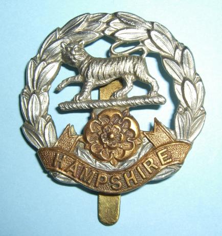 The Hampshire Regiment Bi Metal Other Ranks Cap Badge
