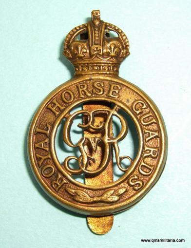 Royal Horse Guards ( The Blues ) GV Other Ranks Brass Cap Badge