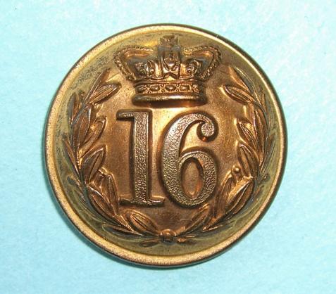 16th Bedfordshire Regiment of Foot Officers Gilt Large Pattern Button