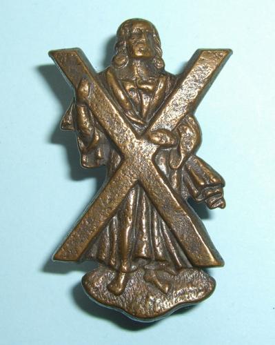 Black Watch ( Royal Highland Regiment ) Officer's OSD Bronze Collar Badge