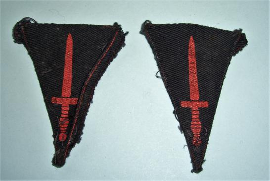 WW2 Commando Brigade Matched Pair of Printed Dagger Formation Signs