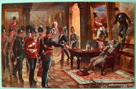 Pre WW1 Patriotic Coloured Art Card by Raphael Tuck - What are you doing to guard the homes of England?
