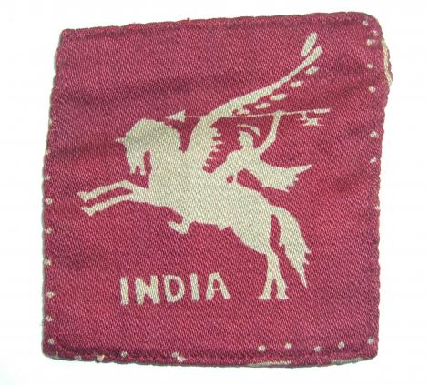 WW2 Indian Airborne Printed Pegasus Cloth Formation Sign - 44th Indian Airborne Division.