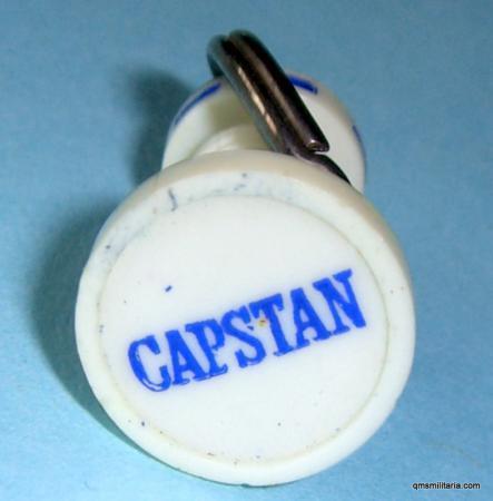 Capstan Navy Cut Tobacco Ships capstan plastic advertising Key Ring - very collectable