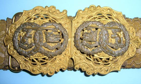 Scottish Argyll & Sutherland Highlanders Victorian Officer's Lady's Night Mess Dress / Evening Wear Belt with Clasp
