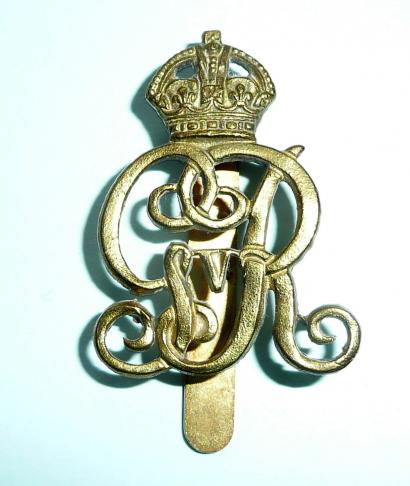 Military Provost Staff Corps GV Brass Cap Badge