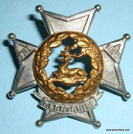 The Sherwood Foresters ( The Derbyshire Regiment ) Bi-Metal Glengarry Badge, circa 1881 - 1896