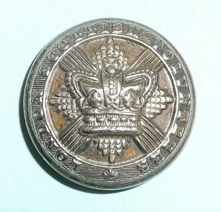 7th Middlesex RVC (London Scottish Volunteer Regiment) Officer's White Metal Large Pattern White Metal Button