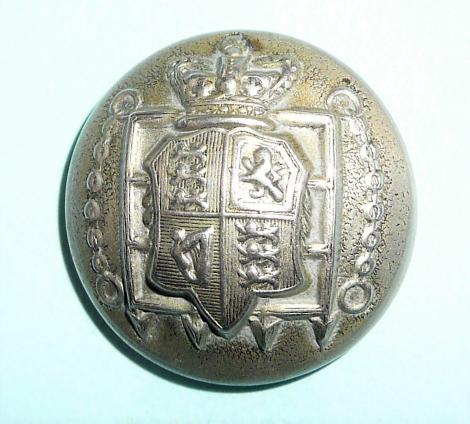 Victorian 22nd Queen's Westminsters Rifle Volunteers Officer's Large Pattern White Metal Button