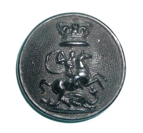 Victorian 11th / 6th / St George's Volunteer Rifle Corps / 1st Middlesex Victoria Rifles Black Large Pattern Button