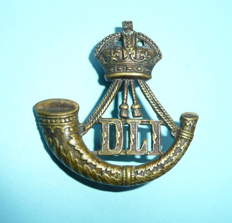 Durham Light Infantry ( DLI ) Officer's Bronze OSD Large Pattern Collar Badge