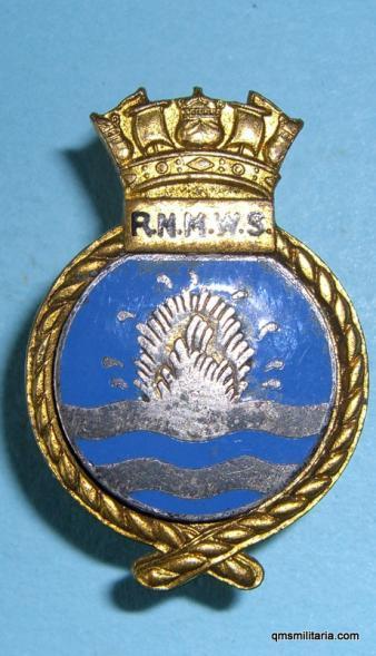 WW2 Royal Naval Mine Watching Service Mufti Lapel Badge