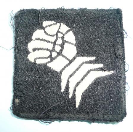 WW2 6th Armoured Division Embroidered Cloth Formation Designation Sign