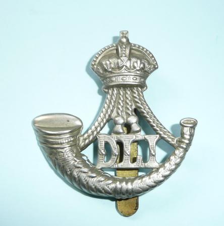 5th VB Durham Light Infantry (DLI) White Metal Cap Badge