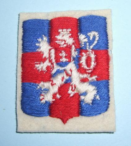 Normandy June 1944 - Czech Independent Armoured Brigade Group Woven Cloth Formation Sign
