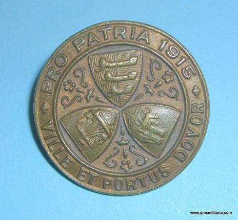 WW1 Dover Town Council ( Kent ) / Red Cross War Fund Raising Badge Pin Brooch