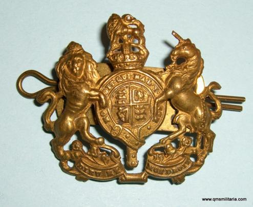 British Army - Senior Warrant Officer's Royal Crest Brass Rank Arm / Wrist Badge