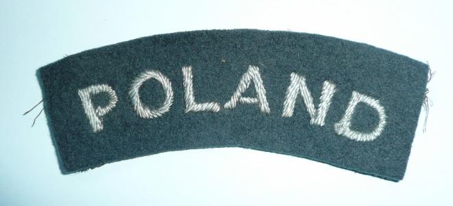 WW2  - POLAND - Royal Air Force (RAF)  Nationality Title worn by Polish Volunteers