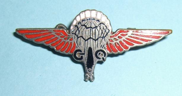GQ Parachutist Qualification - Gregory & Quilter Company Parachute Badge - RAF, Para & Free French