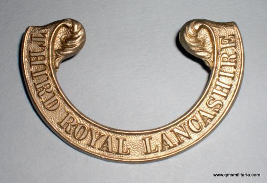 3rd Royal Lancashire Militia Other Ranks Pork Pie / Forage Cap Badge, circa 1858