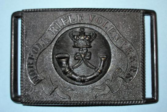 Norfolk Rifle Volunteers Officers Blackened Waist Belt Clasp ( WBC )