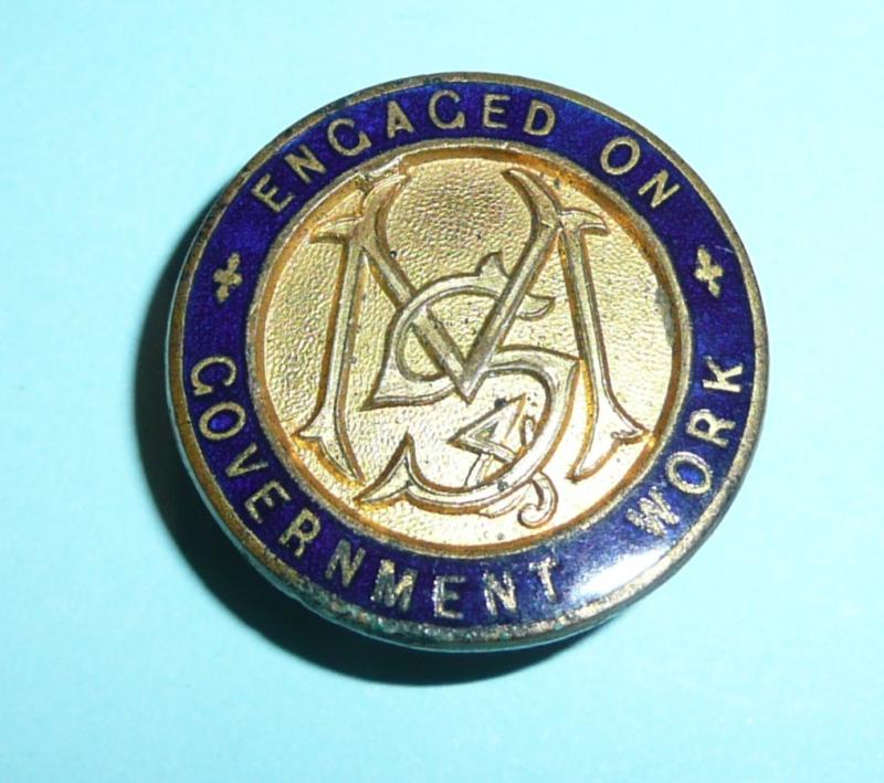 WW1 - Marks and Spencer ( M&S ) War Workers Enamel Lapel Badge