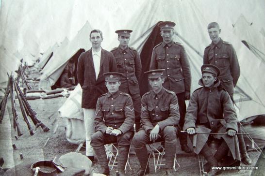 Highgate School London OTC Annual Camp 1911 large original photograph - Middlesex Regiment Cap Badge