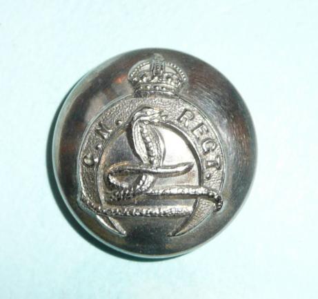 Indian Army ( Auxiliary Force ) Chota Nagpur Regiment Officer's Silver Plated Medium Sized Button