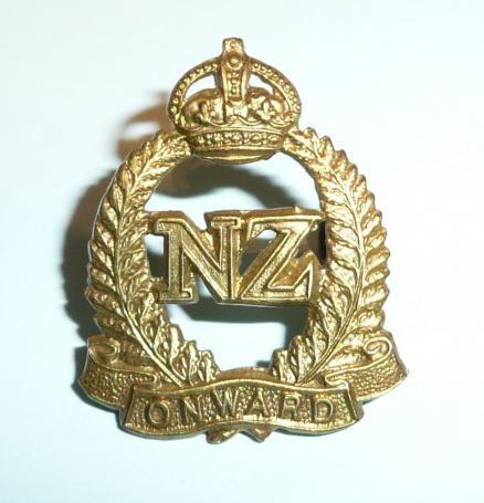 WW1 New Zealand Expeditionary Force Brass Collar Badge