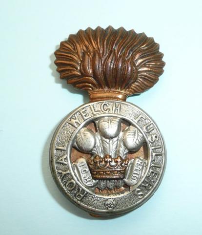 The Royal Welch Fusiliers (23rd Foot) - 2nd Pattern Other Ranks Bi-metal Cap Badge