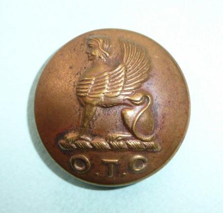 Leeds University OTC Officer Training Corps Large Pattern Brass Button