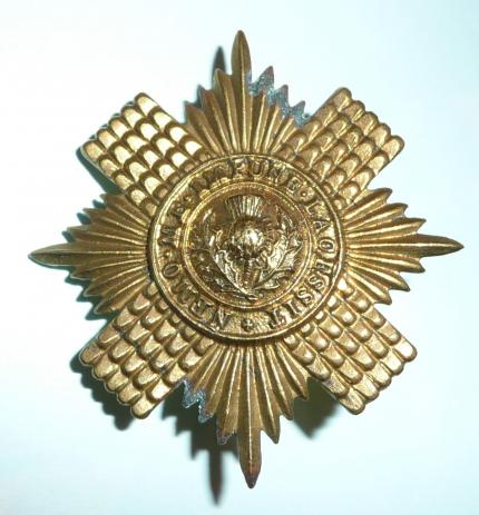 Scots Guards Other Ranks Brass Gilding Metal Cap Badge