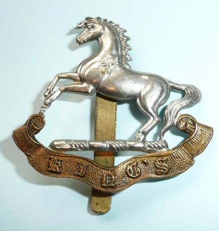Kings Liverpool Regiment Large Pattern Bi-metal Cap Badge