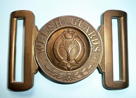 Welsh Guards Other Ranks Brass Waist Belt Clasp (WBC), QEII issue